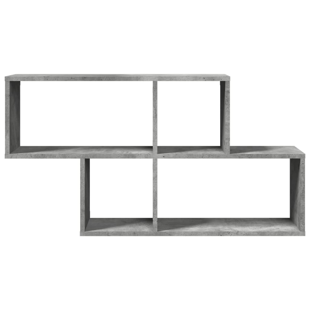 Estante de parede 100x20x53 cm derivados madeira cinza cimento - Image 3