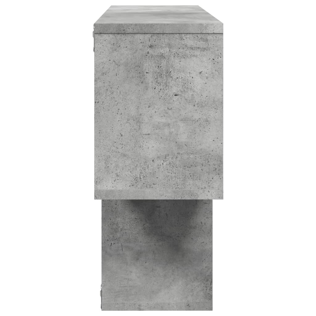 Estante de parede 100x20x53 cm derivados madeira cinza cimento - Image 4