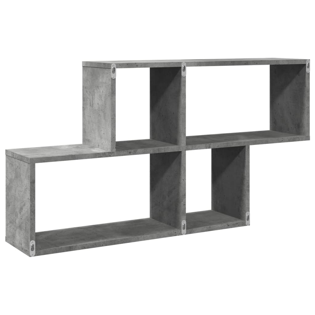 Estante de parede 100x20x53 cm derivados madeira cinza cimento - Image 5