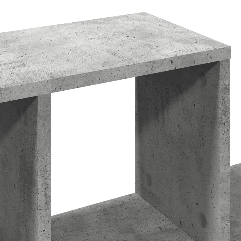 Estante de parede 100x20x53 cm derivados madeira cinza cimento - Image 6