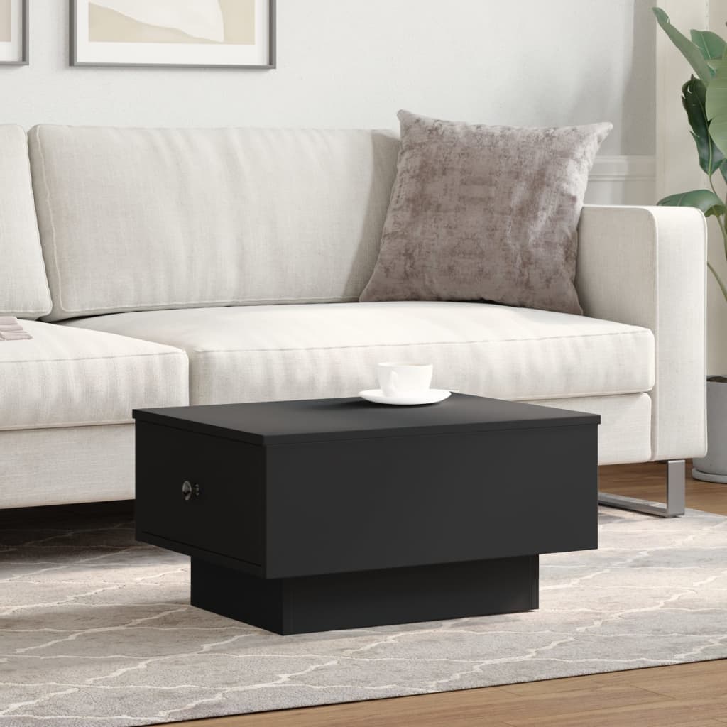 Mesa de centro 60x45x31 cm derivados de madeira preto - Image 2