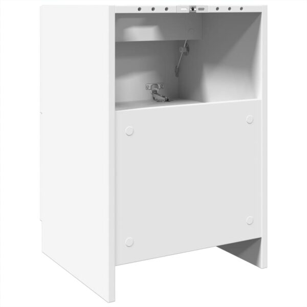 Armário de lavatório 40x37x59 cm derivados de madeira branco - Image 6