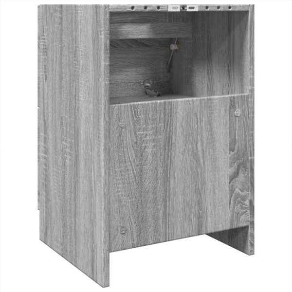 Armário de lavatório 40x37x59 cm derivados madeira cinza sonoma - Image 6
