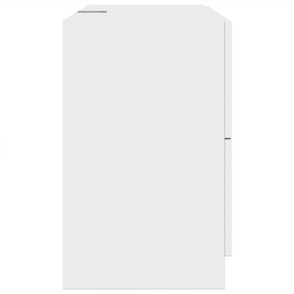 Armário de lavatório 78x37x59 cm derivados de madeira branco - Image 5
