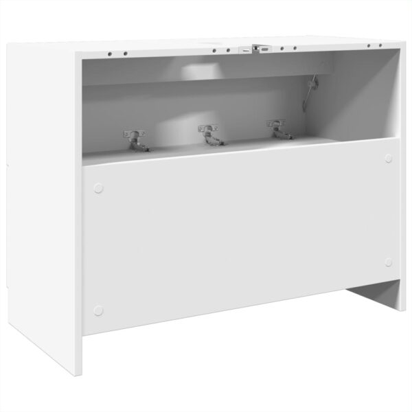 Armário de lavatório 78x37x59 cm derivados de madeira branco - Image 6