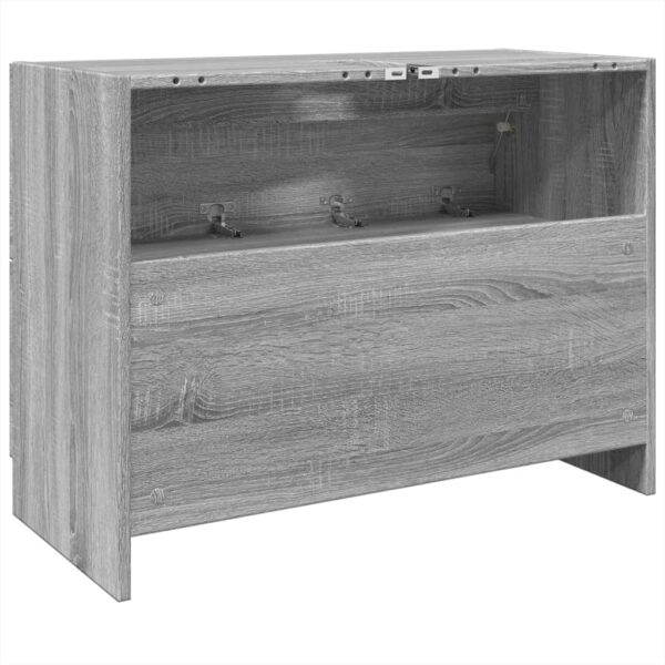 Armário de lavatório 78x37x59 cm derivados madeira cinza sonoma - Image 6