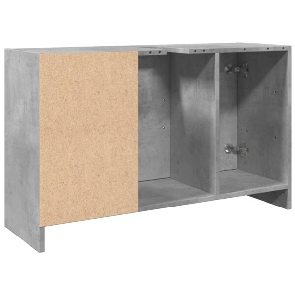 Armário de lavatório 90x29x55cm derivados madeira cinza cimento - Image 6