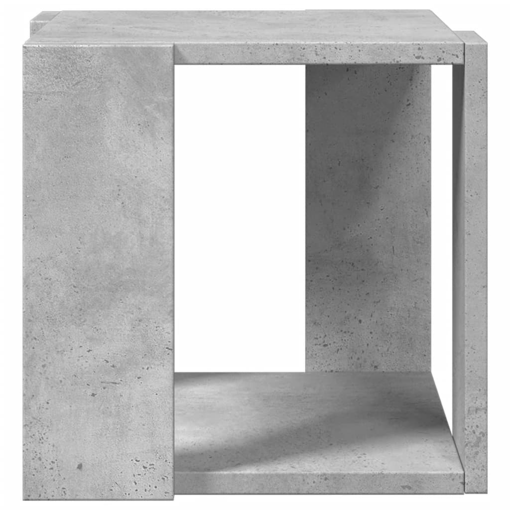 Mesa de centro 32x32x30 cm derivados de madeira cinza cimento - Image 3