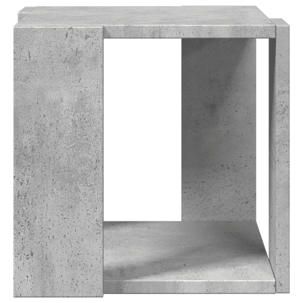 Mesa de centro 32x32x30 cm derivados de madeira cinza cimento - Image 4