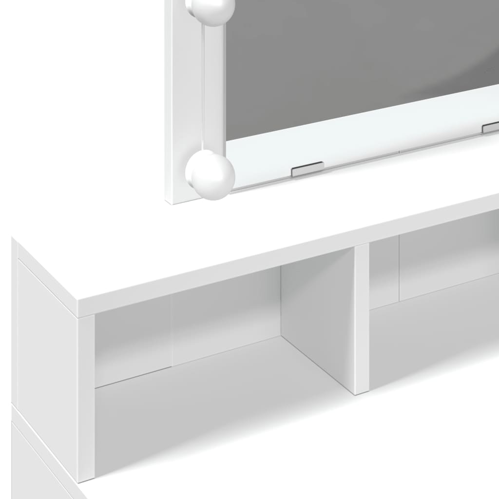 Toucador com LED 80x41x144,5 cm branco - Image 11