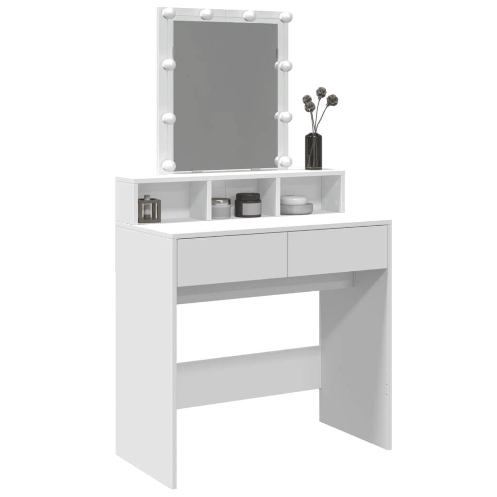 Toucador com LED 80x41x144,5 cm branco - Image 3