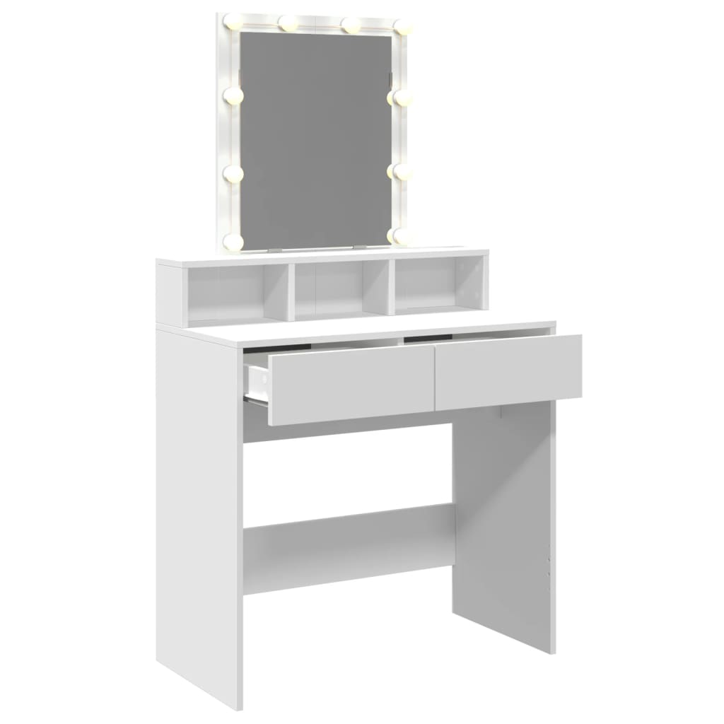 Toucador com LED 80x41x144,5 cm branco - Image 7