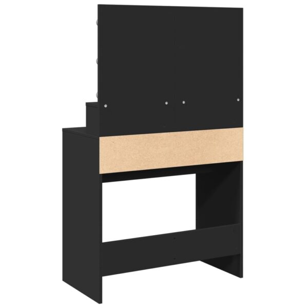 Toucador com LED 80x41x134,5 cm preto - Image 6