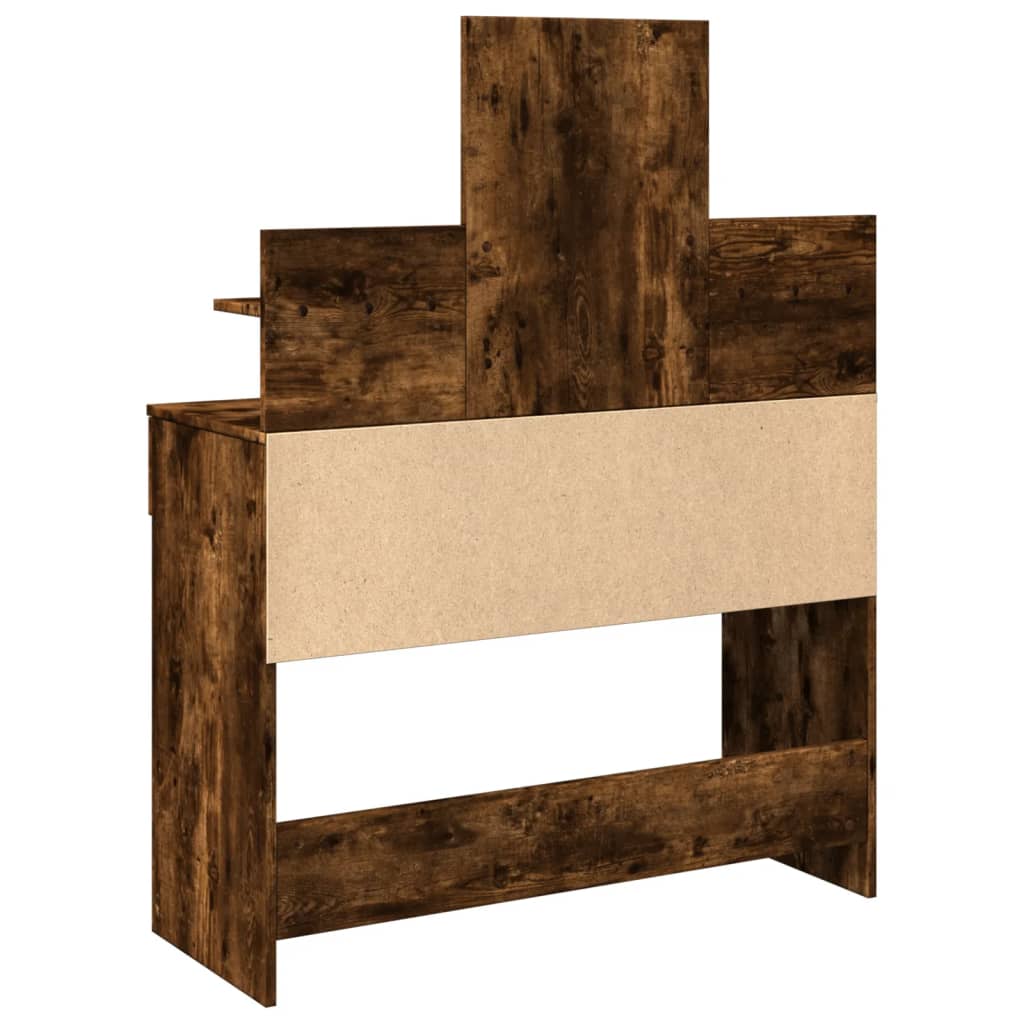 Toucador com LED 100x40x130 cm carvalho fumado - Image 6