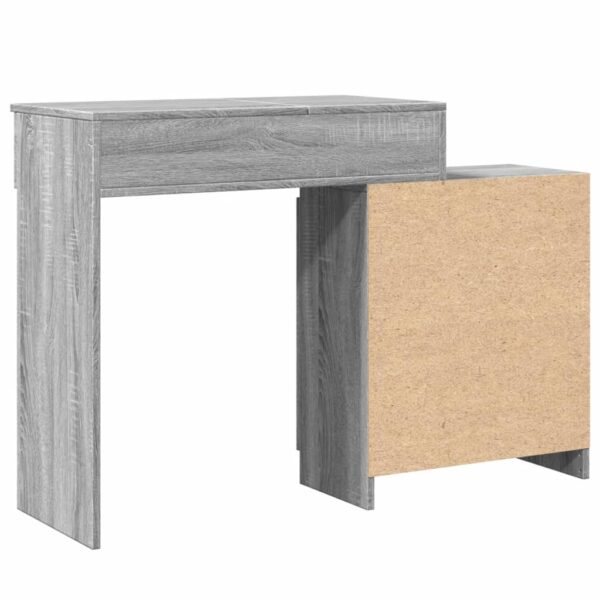 Toucador com LED 115x37x110,5 cm cinzento sonoma - Image 6