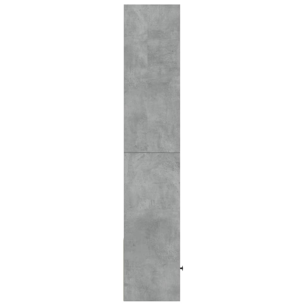 Estante 40x36x189 cm derivados de madeira cinzento cimento - Image 3