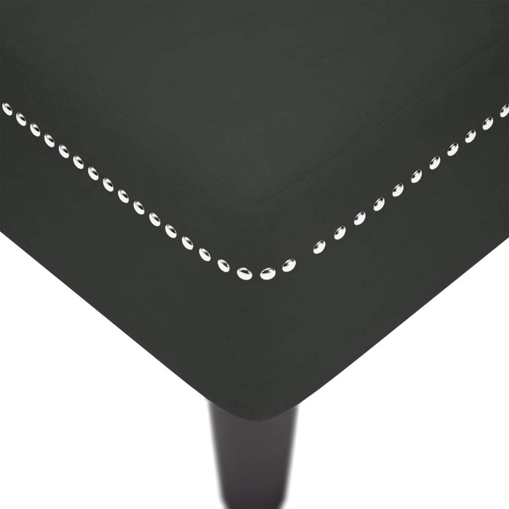 Chaise lounge c/ almofada/apoio de braços direito veludo preto - Image 7