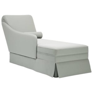 Chaise lounge c/ reforço/apoio de braços direito veludo