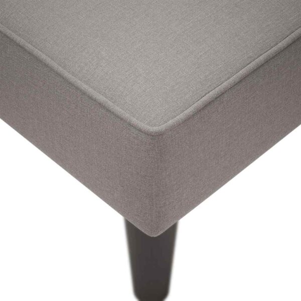 Chaise lounge com apoio de braço direito em tecido cinza - Image 7