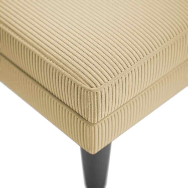 Chaise lounge com almofada tecido corduroy verde claro - Image 7