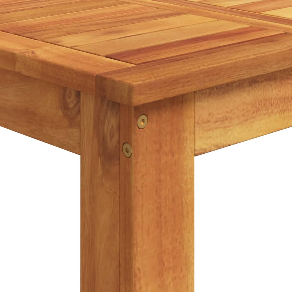 3 pcs conjunto de bar p/ jardim acácia maciça/vime PE cinzento - Image 9