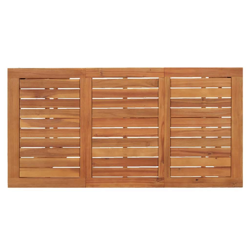 7 pcs conjunto de bar para jardim vime PE/acácia maciça preto - Image 7