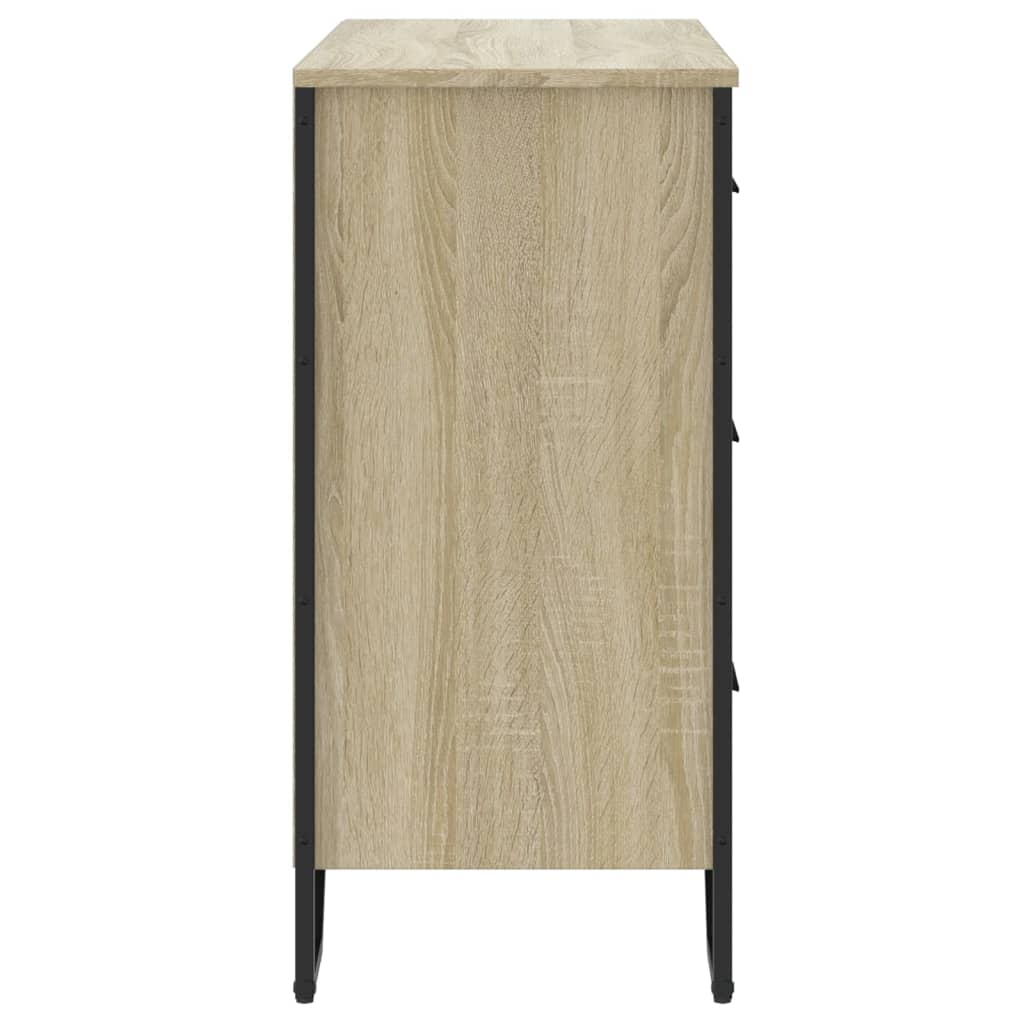 Cómoda 91x35,5x74,5 cm derivados de madeira carvalho sonoma - Image 4