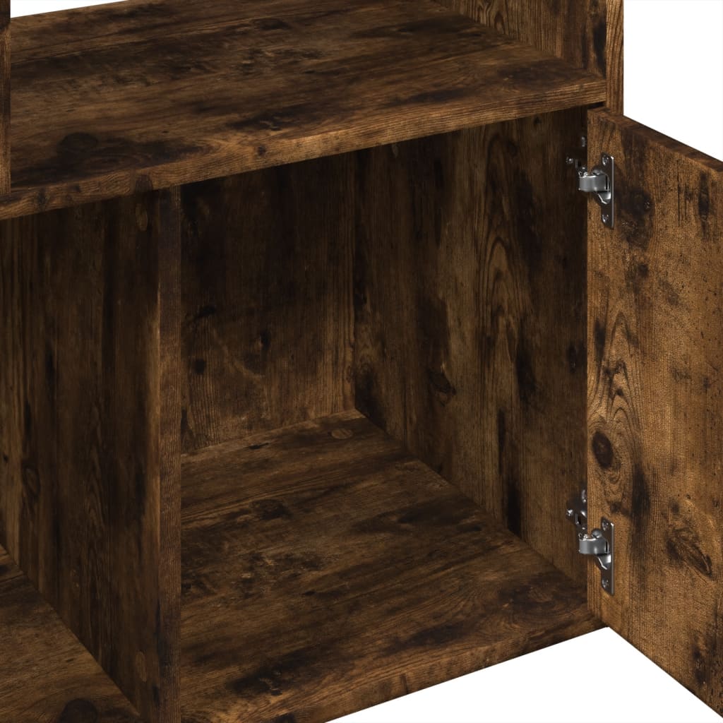 Estante 70x36x189 cm derivados de madeira carvalho fumado - Image 6