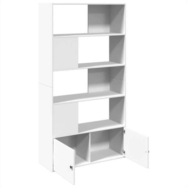 Estante 100x36x189 cm derivados de madeira branco - Image 5