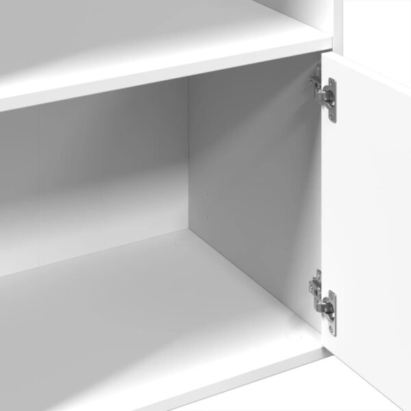 Estante 100x36x189 cm derivados de madeira branco - Image 6