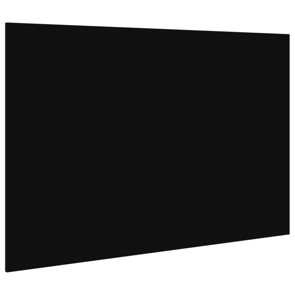 Cabeceira de cama c/ armários 120cm derivados de madeira preto - Image 4