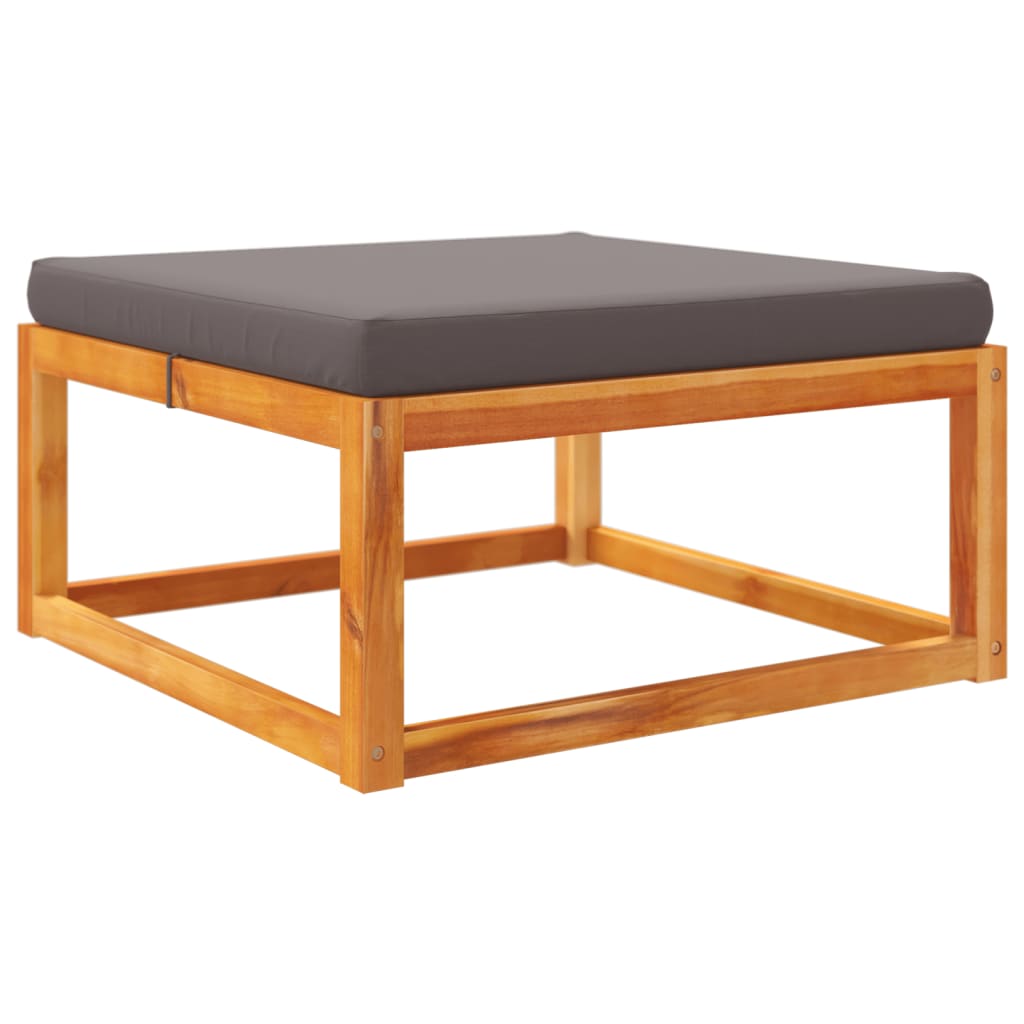 9 pcs conjunto de sofás de jardim com almofadões acácia maciça - Image 3