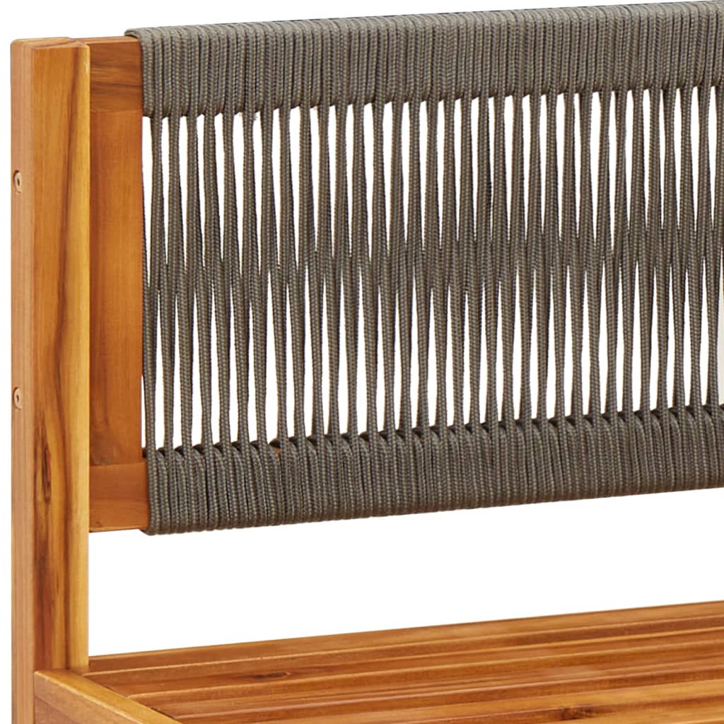 9 pcs conjunto de sofás de jardim com almofadões acácia maciça - Image 9