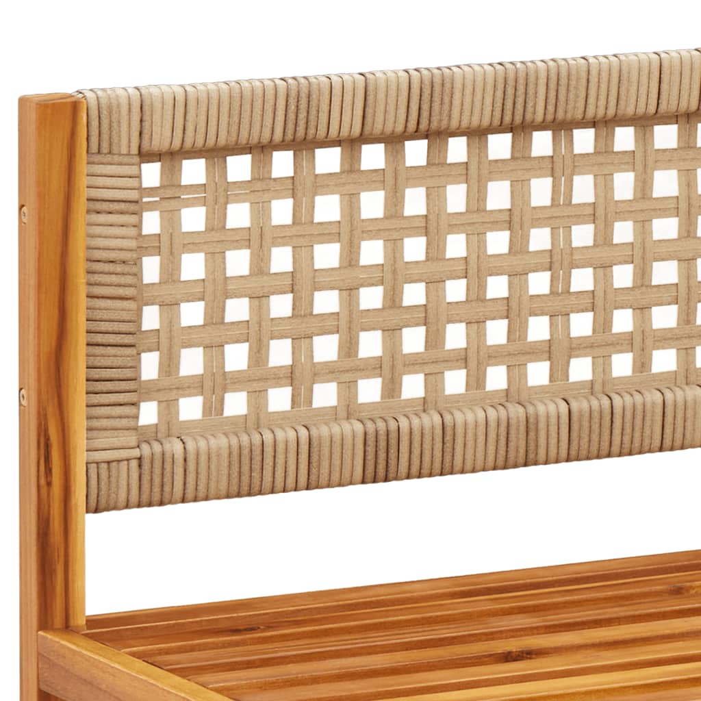 8 pcs conjunto de sofás de jardim com almofadões acácia maciça - Image 11