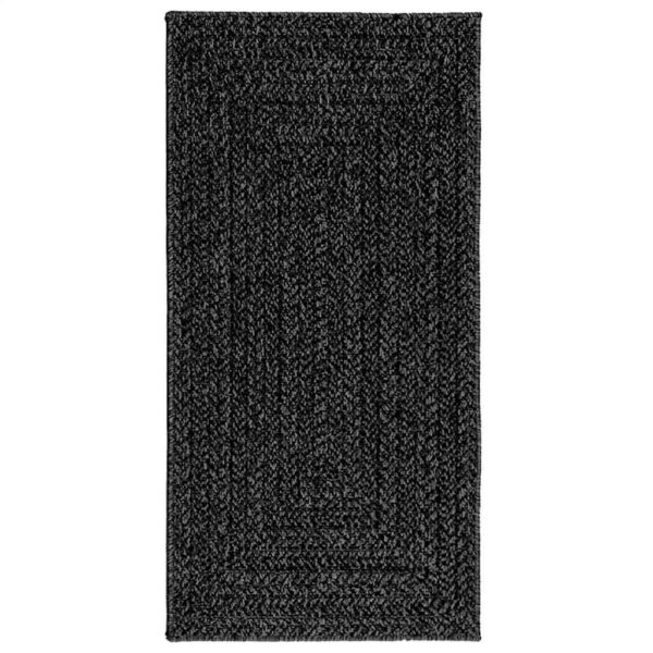 Tapete ZIZUR antracite 60x110 cm aspeto juta interior exterior - Image 3