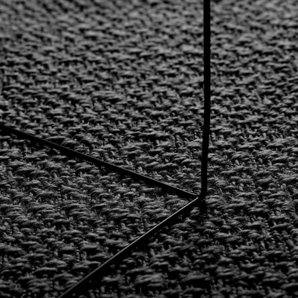 Tapete ZIZUR antracite 160x230 cm aspeto juta interior exterior - Image 4