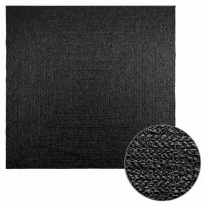 Tapete ZIZUR antracite 240x240 cm aspeto juta interior exterior