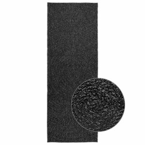 Tapete ZIZUR antracite 80x200 cm aspeto juta interior exterior