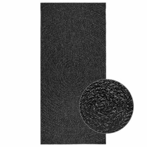 Tapete ZIZUR antracite 100x200 cm aspeto juta interior exterior