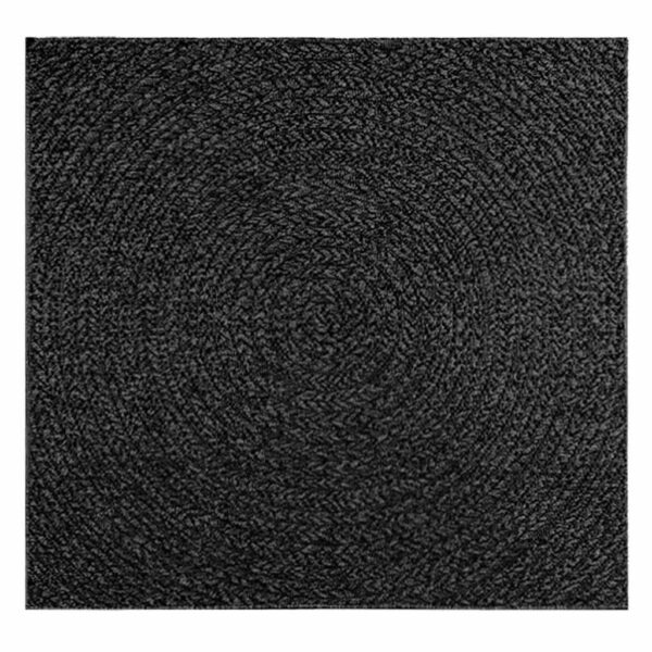 Tapete ZIZUR antracite 120x120 cm aspeto juta interior exterior - Image 3