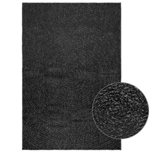 Tapete ZIZUR antracite 120x170 cm aspeto juta interior exterior