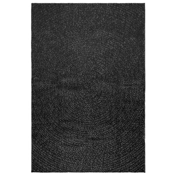 Tapete ZIZUR antracite 120x170 cm aspeto juta interior exterior - Image 3