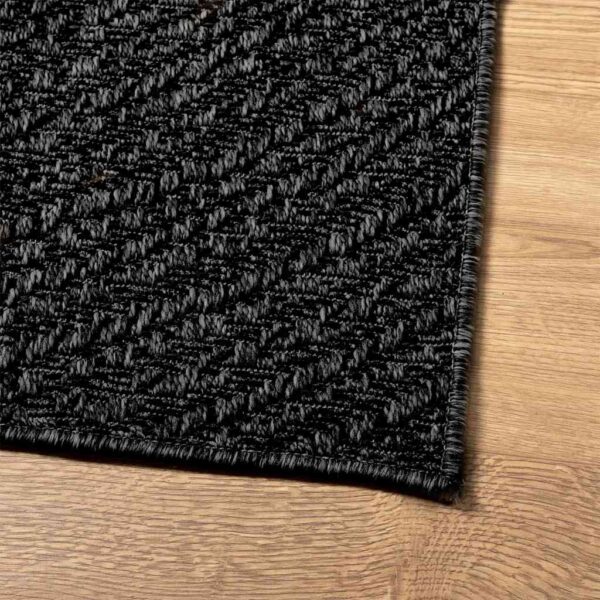 Tapete ZIZUR antracite 120x170 cm aspeto juta interior exterior - Image 6