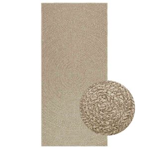 Tapete ZIZUR bege 100x200 cm aspeto de juta interior e exterior
