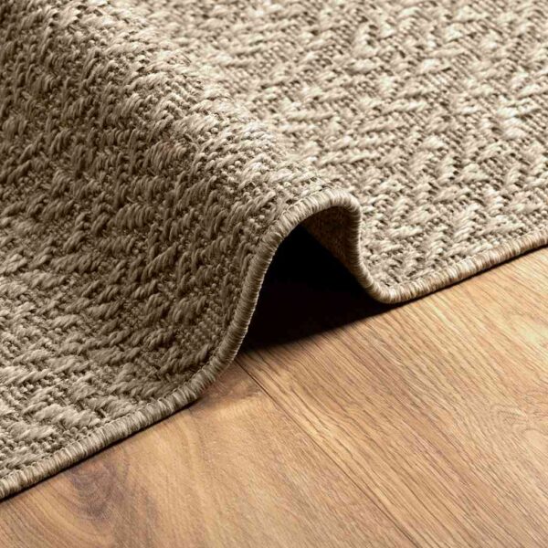 Tapete ZIZUR bege 140x200 cm aspeto de juta interior e exterior - Image 8