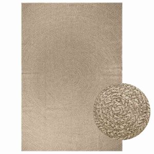 Tapete ZIZUR bege 200x290 cm aspeto de juta interior e exterior