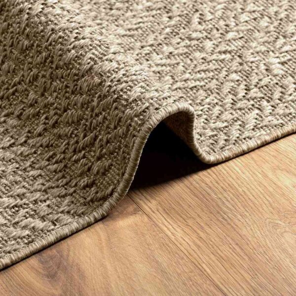 Tapete ZIZUR bege 200x290 cm aspeto de juta interior e exterior - Image 8