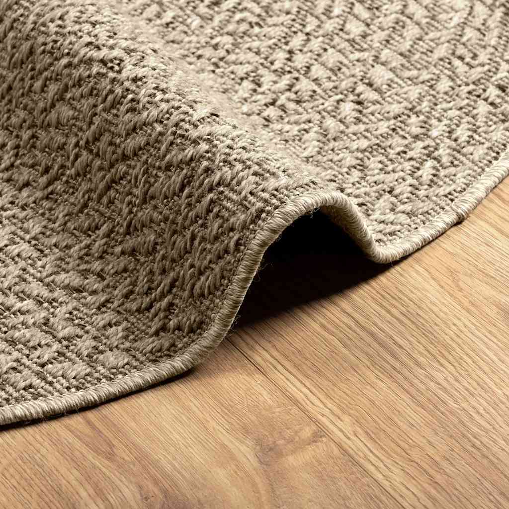 Tapete ZIZUR Beige Ø 90 cm aspeto de juta interior e exterior - Image 8