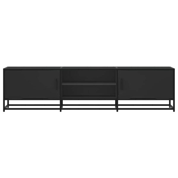 Móvel para TV 160x35x41 cm derivados de madeira/metal preto - Image 3