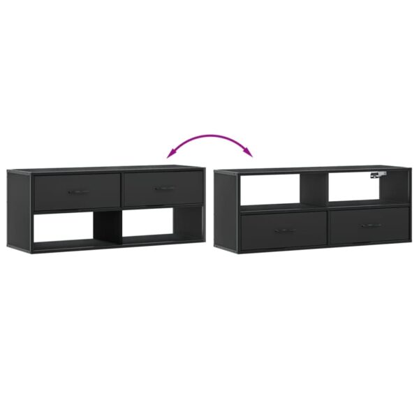 Móvel para TV 100x31x39,5 cm derivados de madeira/metal preto - Image 6